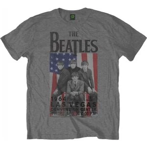 Image of The Beatles Mens Tee: Flag/Vegas (Large)