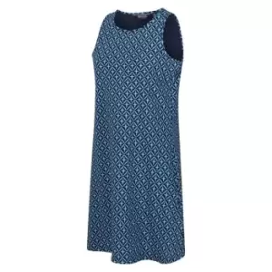 Image of Regatta Kaimana Dress - Navy Tile