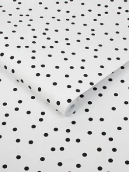 Image of Superfresco Easy Confetti Black & White Wallpaper