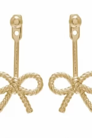 Image of Ladies Olivia Burton Gold Plated Sterling Silver Vintage Bow Jacket Earrings OBJ16VBE04