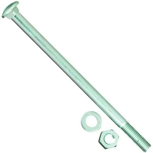 Image of Wickes Carriage Bolt Nut and Washer M8x75mm Pack 6