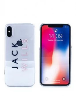 Image of Jack Wills Clear Hard Shell iPhone X