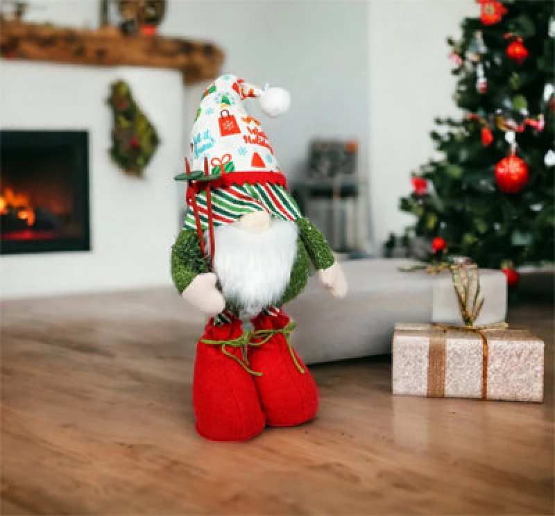 Image of Xmas Haus Christmas Soft Plush Nordic Gonk Elf Dwarf Decoration With Extending Legs - Loki ELV-095875