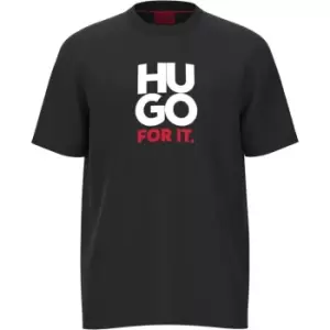 Image of Hugo Dimentis T-Shirt Mens - Black