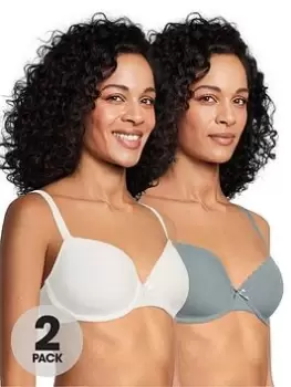 Image of DORINA Lila Light Padded Demi Bra (2 Pack) - Multi, Size 36F, Women