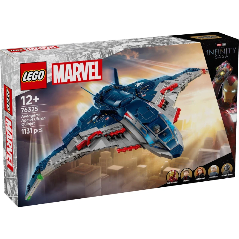 Image of LEGO LEGO Marvel 76325 Avengers: Age of Ultron Quinjet Kids Building Kit 76325 Lego One Size Multi 70719099000