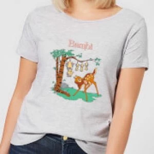 Image of Disney Bambi Tilted Up Womens T-Shirt - Grey - S