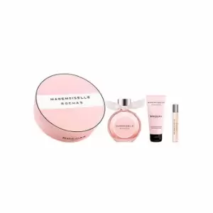Image of Mademoiselle Rochas Eau De Perfume Spray 90ml Set 3 Pieces 2017