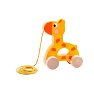 Image of Tooky Toy Wooden Pull Along Giraffe