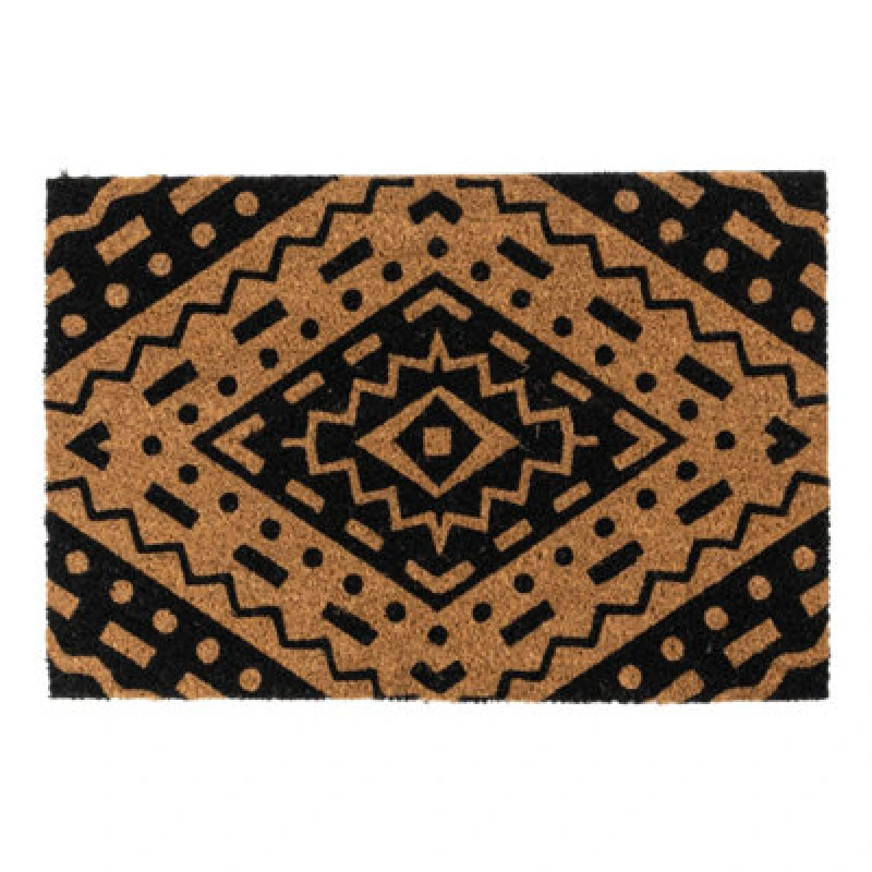 Image of Jvl Eco-Friendly Latex Backed Coir Entrance Doormat, 40X60Cm - Aztec