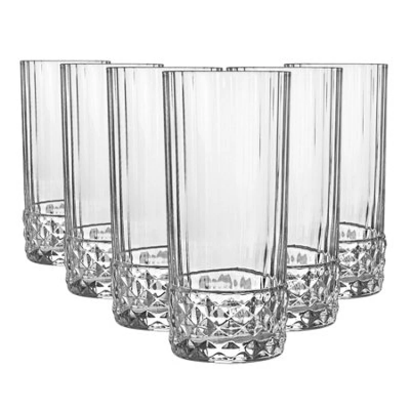Image of Bormioli Rocco America '20S Highball Glasses - 480Ml - Clear - Pack Of 6