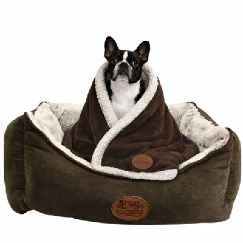 Image of Snug & Cosy Pets Snug And Cosy Pets Novara Brown Blanket 100Cm X 70Cm