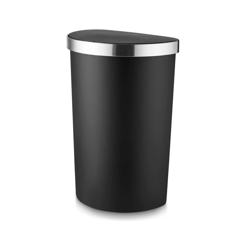 Image of Tower Tower Black 50L Curved Sensor Bin Black - Tower Black HR82201