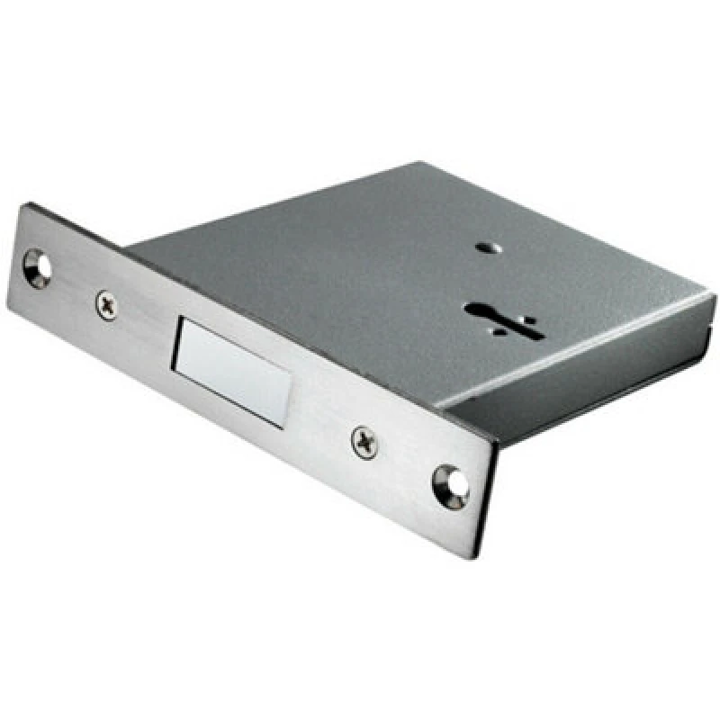 Image of Loops 1 Lever Mortice Deadlock Architectural Door Lock 106mm Depth Satin Steel Metallics unisex