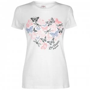 Image of Lee Cooper Classic T Shirt Ladies - Optic White
