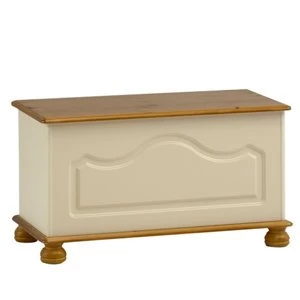 Image of Oslo Cream Ottoman (H)450mm (W)828mm (D)417mm