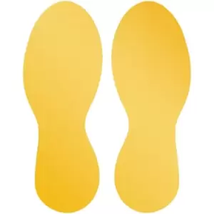 Image of Durable Removable Floor Marking Shape "foot"