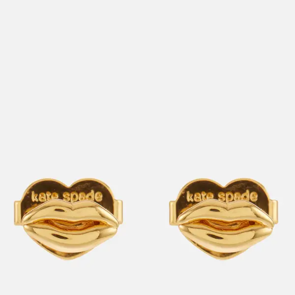 Image of Kate Spade New York Mini Lip Gold-Tone Stud Earrings