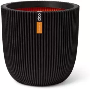 Image of Planter Groove 35x34cm Black Capi - Black
