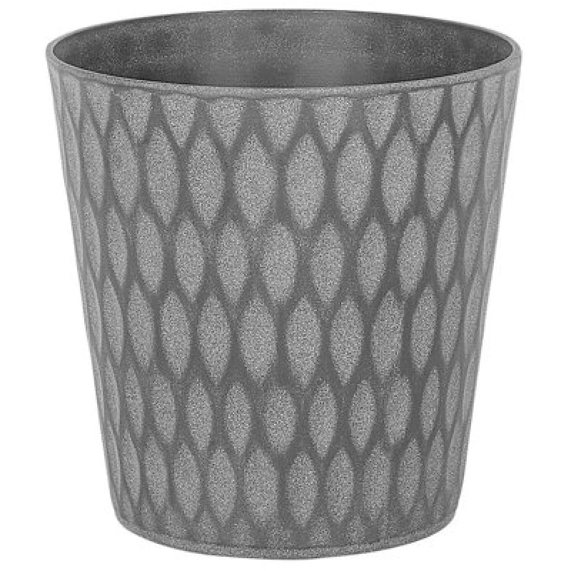 Image of Beliani Plant Pot Lavrio 36cm Dark Grey