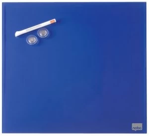 Image of Nobo Diamond Drywipe Board Magnetic 450x450mm Blue