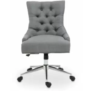 Image of Premier Housewares Anita Grey Fabric Home Office Chair