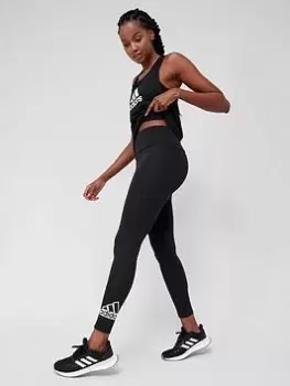 Image of adidas Brand Love Leggings - Black, Size S, Women
