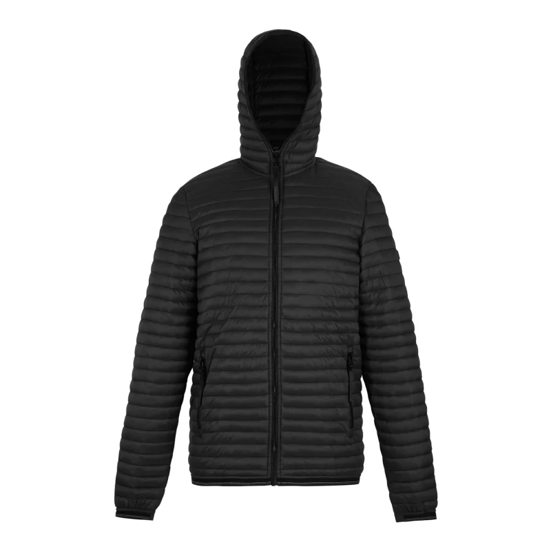 Image of Regatta Mens Rigain Quilted Jacket in Jet Black Size: Medium Jet Black Male M