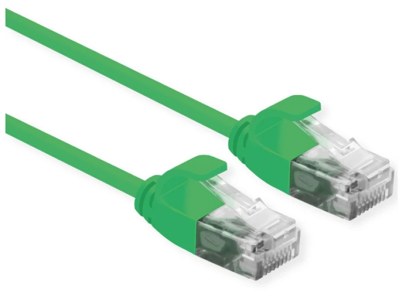 Image of ROLINE 21.15.3933 networking cable Green 1m Cat6a U/UTP (UTP)