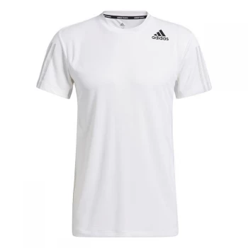 Image of adidas Heat Rdy 3S Tee - White