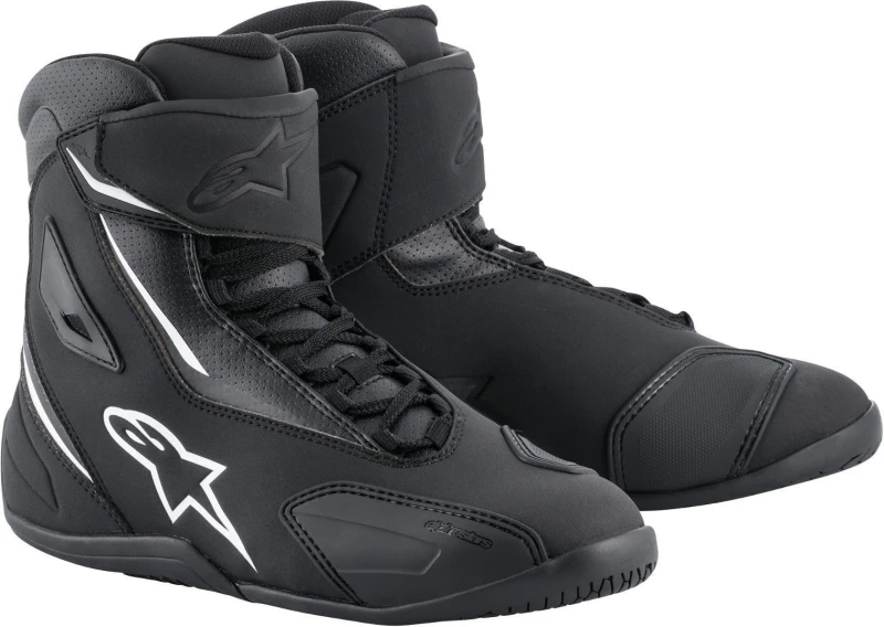 Image of Alpinestars Fastback 2 Motorcycle Shoes, black-white, Size 40 41 for Men
