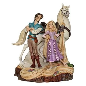 Image of Live Your Dream Carved by Heart Tangled Disney Traditions Figurine