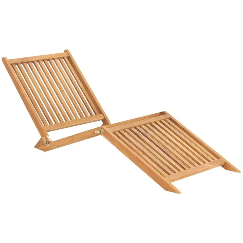 Image of VIDAXL Sun Lounger Solid Teak Wood Vidaxl 8720286314487