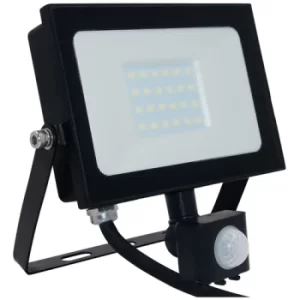 Image of Phoebe Atlas Mini 2 LED Floodlight with PIR IP65 Black 20W 4000K