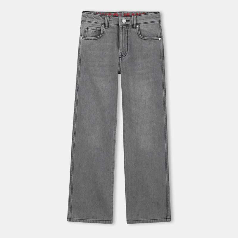 Image of Hugo Kids Wide Leg Jeans Denim Grey Z20 female 8Y