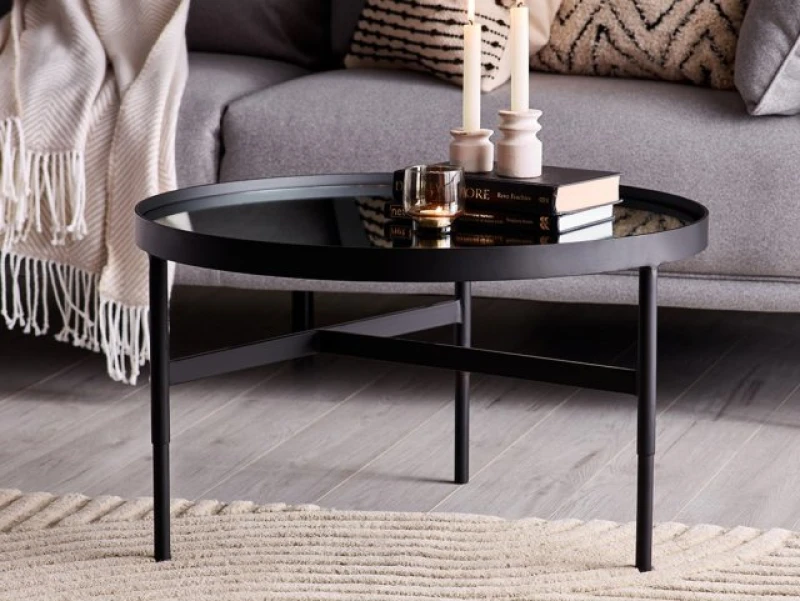 Image of Julian Bowen Franki Mirrored Glass Coffee Table