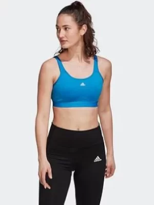 Image of adidas Tlrd Move Training High-support Bra, Blue, Size S, Women