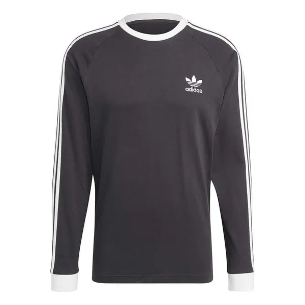 Image of Adidas Originals Adicolor Classics 3-stripes Longsleeve, Schwarz Male