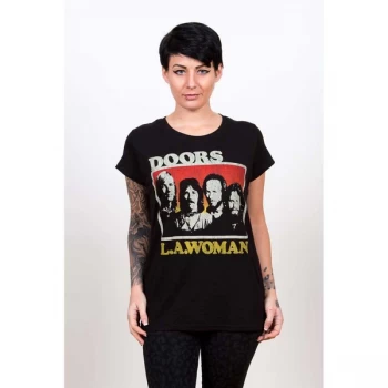 Image of Doors - The - LA Woman Ladies XX-Large T-Shirt - Black