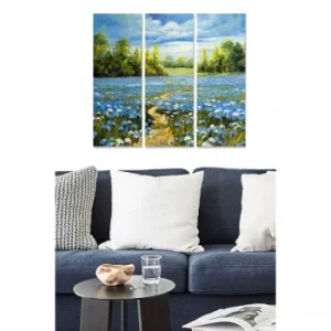 Image of MDF1128860 Multicolor Decorative MDF Painting (3 Pieces)