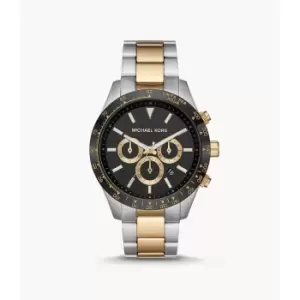 Image of Michael Kors Mens Layton Chronograph Two-Tone Stainless Steel Watch - 2-Tone