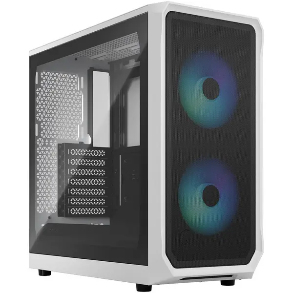 Image of Fractal Design Focus 2 RGB Mid Tower Gaming Case - White