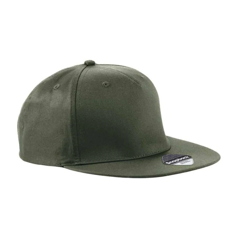 Image of Beechfield Beechfield Men Snapback Cap in Dark Olive Dark Olive One Size Male 5063693784799