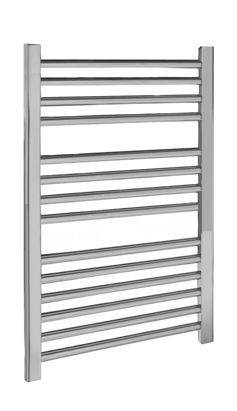 Image of Balterley Heated Vertical Towel Rail Straight Rails 679 BTU Chrome 700x 500mm Silver