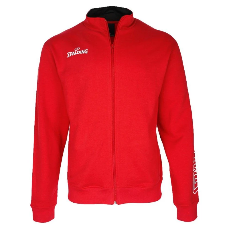 Image of Spalding Zip Fleece Top Mens - Red Red S