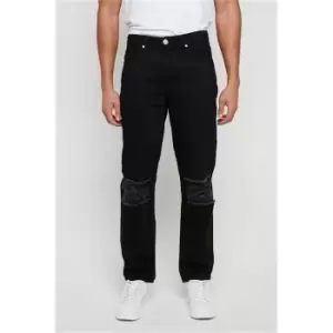 Image of I Saw It First Ripped Knee Slim Fit Jeans - Black