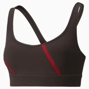 Image of PUMA Exhale Mesh Curve Womens Training Bra, After Dark, size Small, Clothing