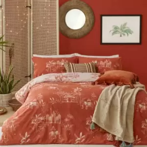Image of Furn. Jaipur Single Duvet Cover Set Cotton Polyester Paprika