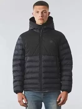 Image of Pretty Green Hollen Paisley Quilted Jacket - Black, Size L, Men