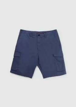 Image of Tommy Hilfiger Mens Harlem Cargo 1985 Cargo Shorts In Blue